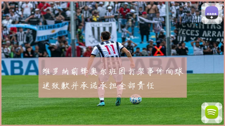 维罗纳前锋奥尔班因打架事件向球迷致歉并承诺承担全部责任